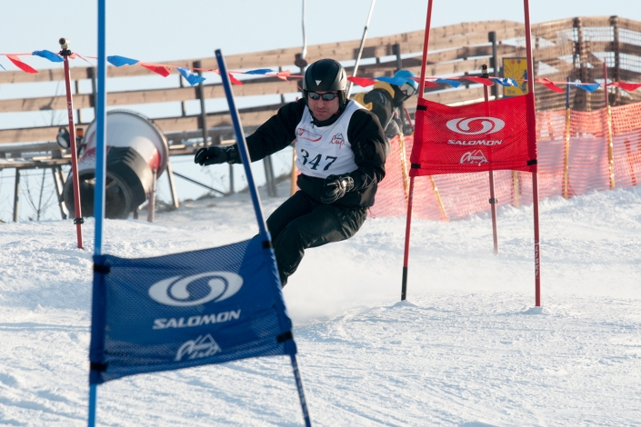 Fotografia sportowa - snowboardowe zawody sportowe