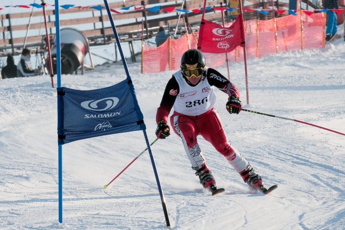 Fotografia sportowa - narciarskie zawody sportowe